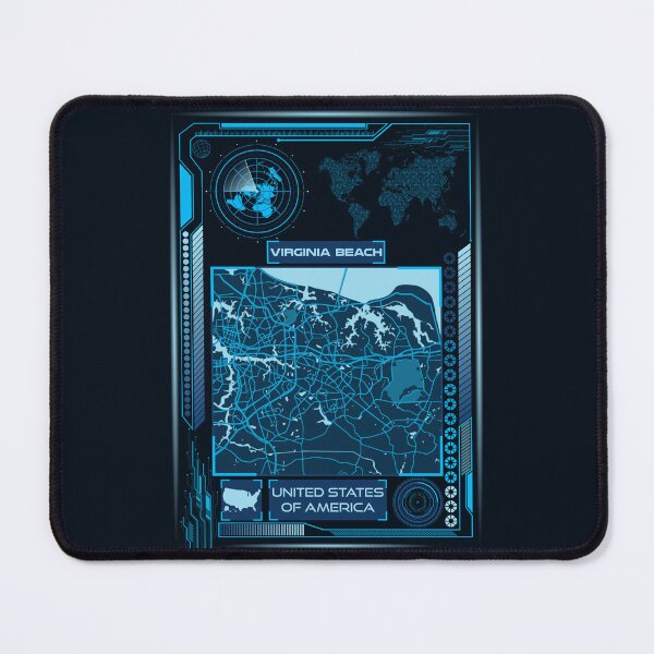Item preview, VIRGINIA BEACH MAP USA designed and sold by hatimelhag.