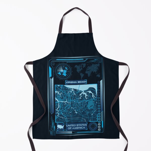 Item preview, VIRGINIA BEACH MAP USA designed and sold by hatimelhag.