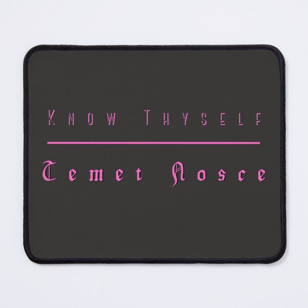 Item preview, Know Thyself -Temet Nosce Pink Design Be Yourself Mindfulness Self-Awareness designed and sold by LGbubble.