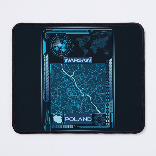 Item preview, WARSAW MAP POLAND designed and sold by hatimelhag.