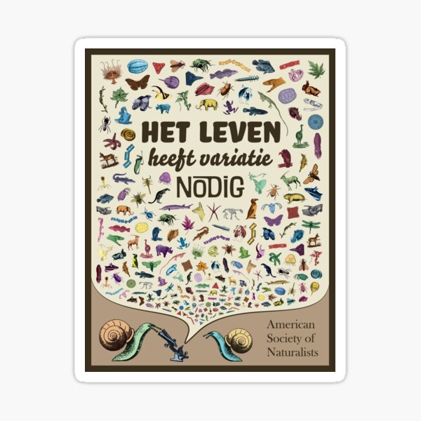 Life Needs Variation (Dutch; Light) Sticker