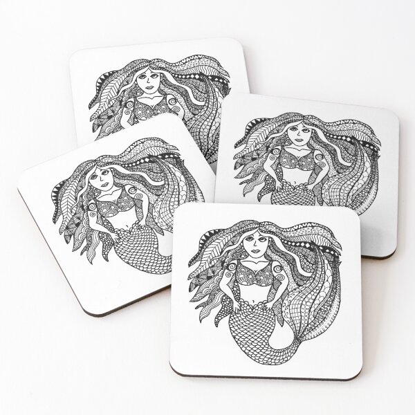 Item preview, Original Mermaid Ink Drawing designed and sold by SLEWDesigns.