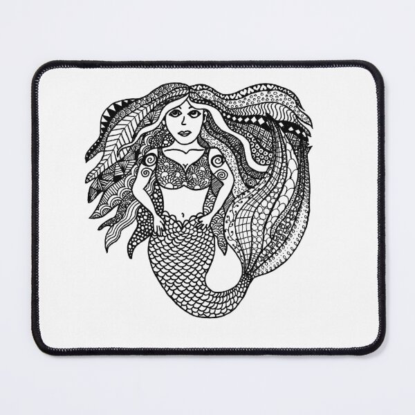 Item preview, Original Mermaid Ink Drawing designed and sold by SLEWDesigns.