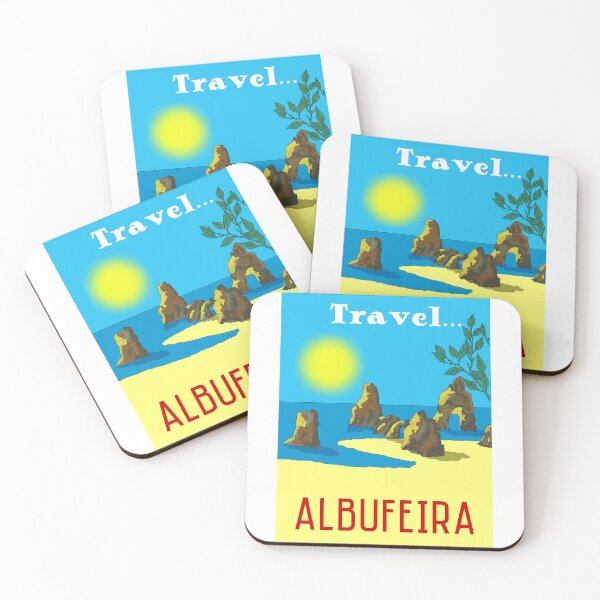 Item preview, Travel Albufeira. Vintage Mosaic Illustration designed and sold by AngeloDeVal.