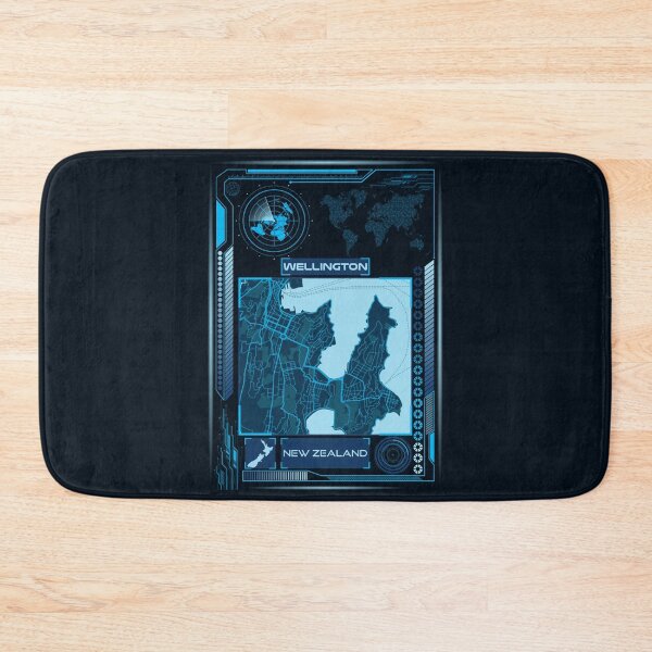 Item preview, WELLINGTON MAP NEW ZEALAND designed and sold by hatimelhag.