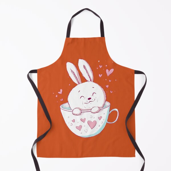 Item preview, Bunny in a Cup with Hearts -- Happy Valentine's Day! designed and sold by MagicStrawberry.