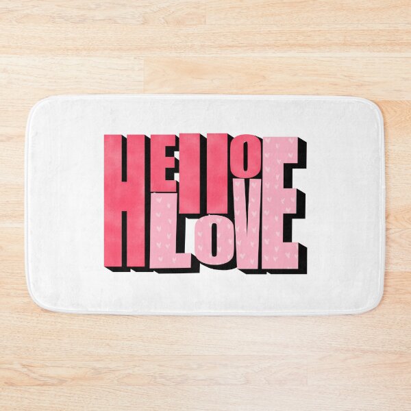 Item preview, Pink and Red Romantic "Hello Love" designed and sold by EuropaPrints.