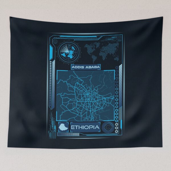 Item preview, ADDIS ABABA MAP ETHIOPIA designed and sold by hatimelhag.