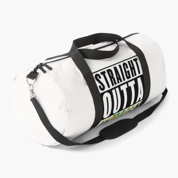 Item preview, Straight Outta Jamaica Flag Saying Typography Black designed and sold by WearWolfDesigns.