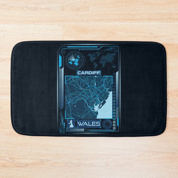 Item preview, CARDIFF MAP UNITED KINGDOM designed and sold by hatimelhag.
