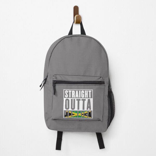Item preview, Straight Outta Jamaica Flag Saying Typography White designed and sold by WearWolfDesigns.