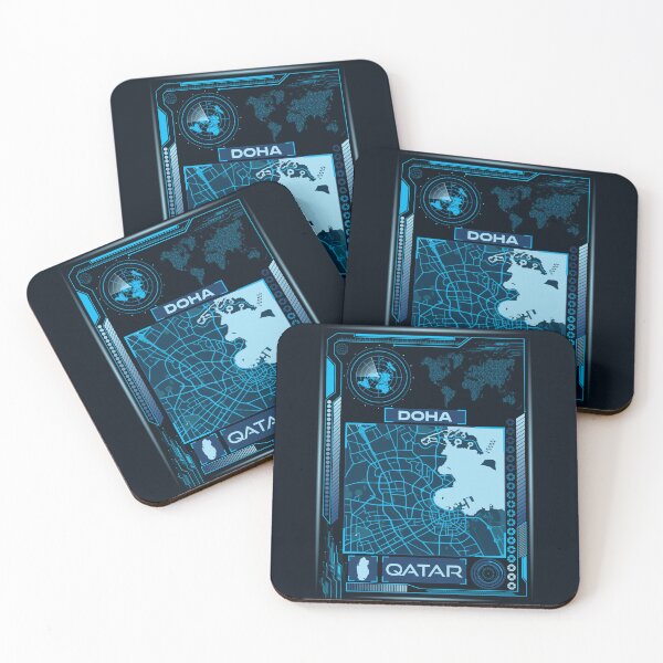 Item preview, DOHA MAP QATAR designed and sold by hatimelhag.