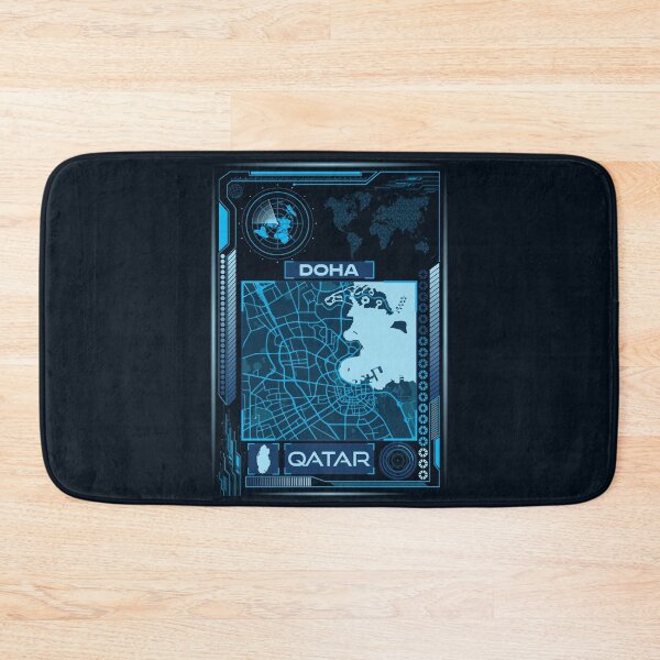 Item preview, DOHA MAP QATAR designed and sold by hatimelhag.