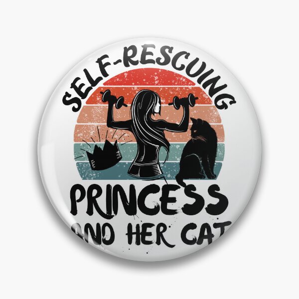 Item preview, Self rescuing princess and her cat sunset designed and sold by Chaos-Touch.