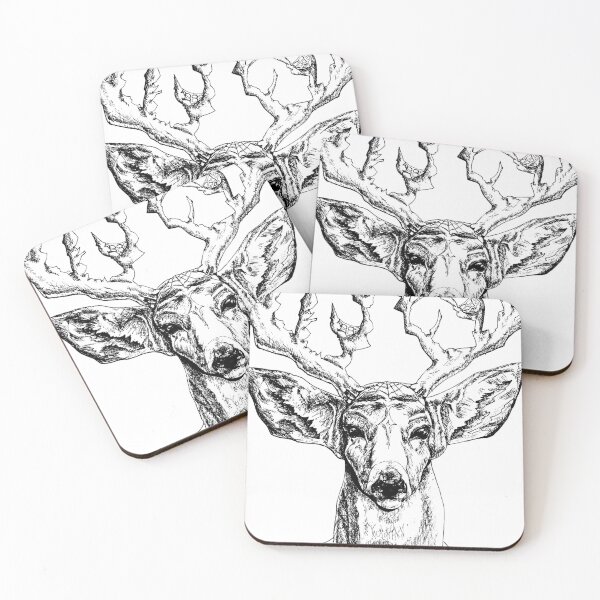 Item preview,  Deer Pen Drawing designed and sold by cuttlecactus.