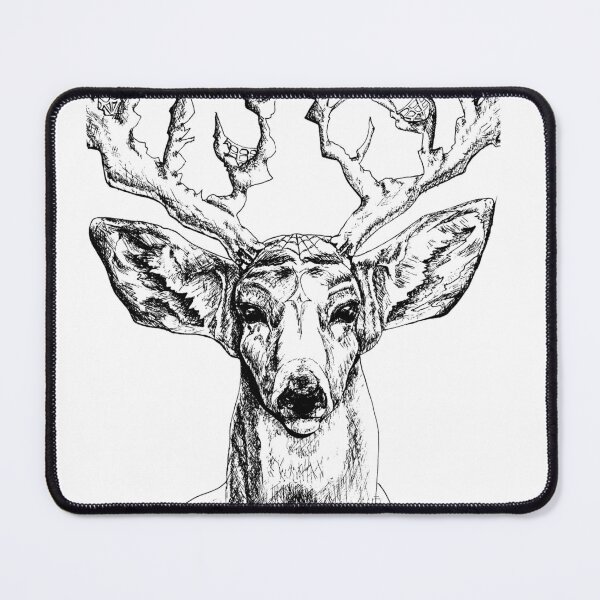 Item preview,  Deer Pen Drawing designed and sold by cuttlecactus.