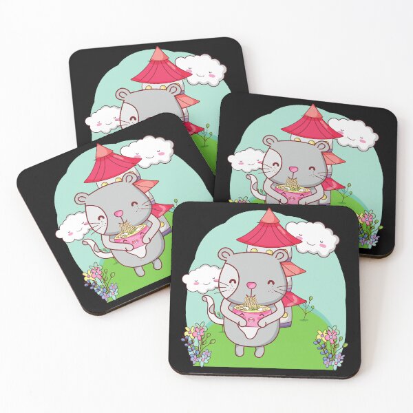 Item preview, Cat Eating Ramen Cute Noodles Kawaii Cat Japanese Cat Eating Ramen Kitten designed and sold by EyanShop.