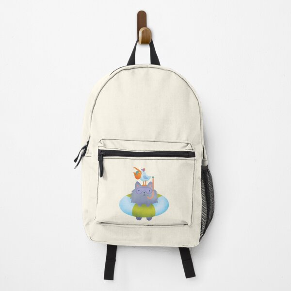 Item preview, Pomeranian in Summer Pool Floatie - Cute Dog Illustration - Black designed and sold by squigglin.