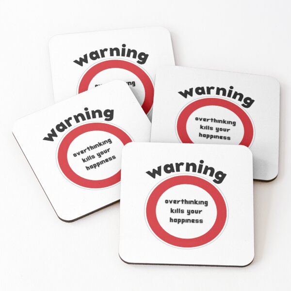 Item preview, warning overthinking kills your happiness designed and sold by GUIROSHOP.