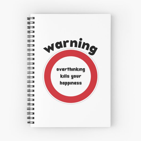 Item preview, warning overthinking kills your happiness designed and sold by GUIROSHOP.