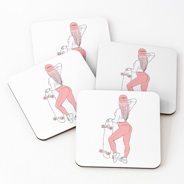 Item preview, Skateboard girl 01 designed and sold by Rescope Studio.