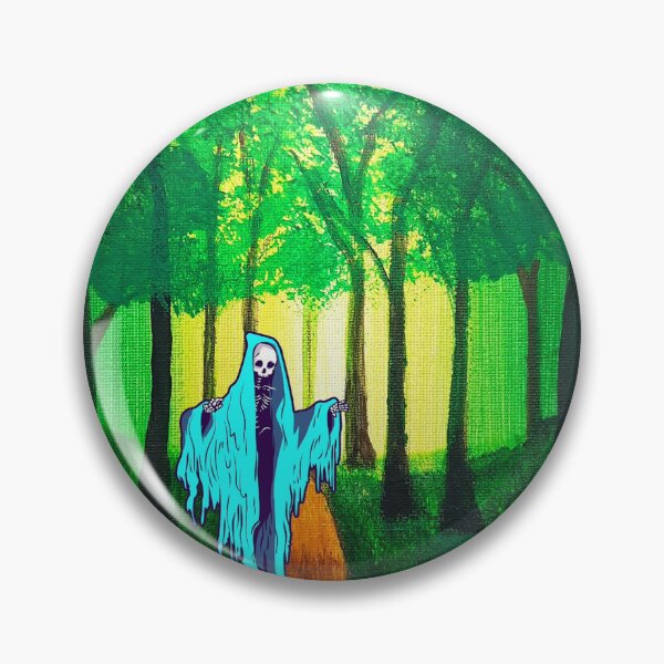 Item preview, LukjanovArt Death taking a walk through a haunted forest  designed and sold by LukjanovArt.