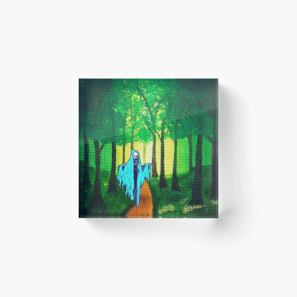Item preview, LukjanovArt Death taking a walk through a haunted forest  designed and sold by LukjanovArt.