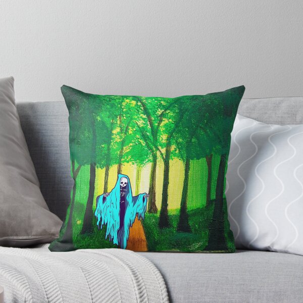 Item preview, LukjanovArt Death taking a walk through a haunted forest  designed and sold by LukjanovArt.