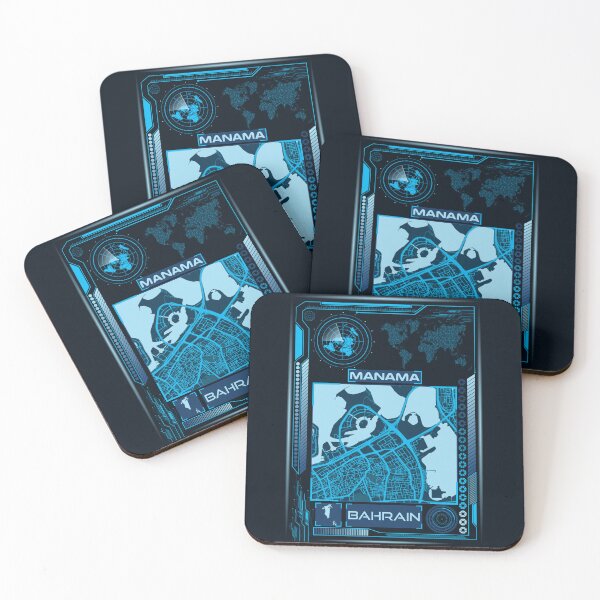 Item preview, MANAMA MAP BAHRAIN designed and sold by hatimelhag.