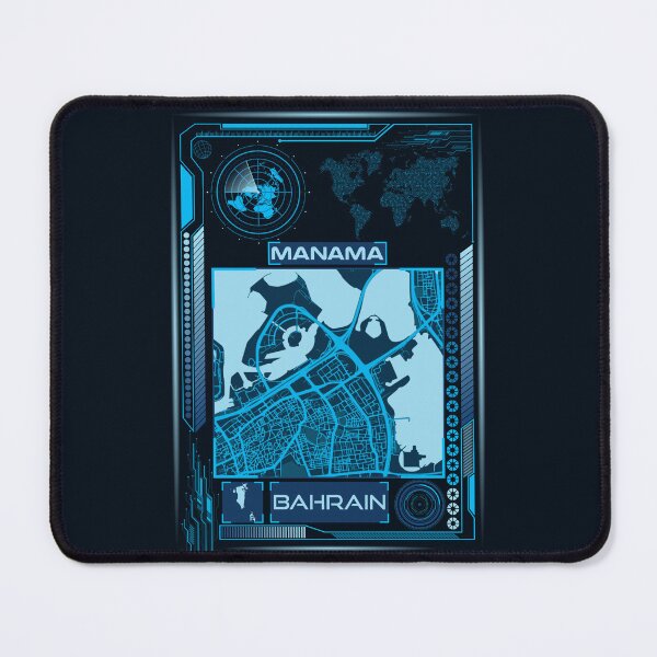 Item preview, MANAMA MAP BAHRAIN designed and sold by hatimelhag.