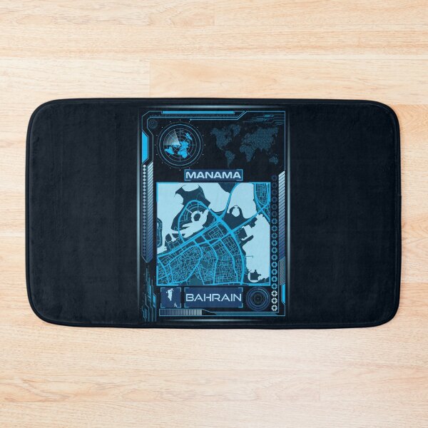 Item preview, MANAMA MAP BAHRAIN designed and sold by hatimelhag.