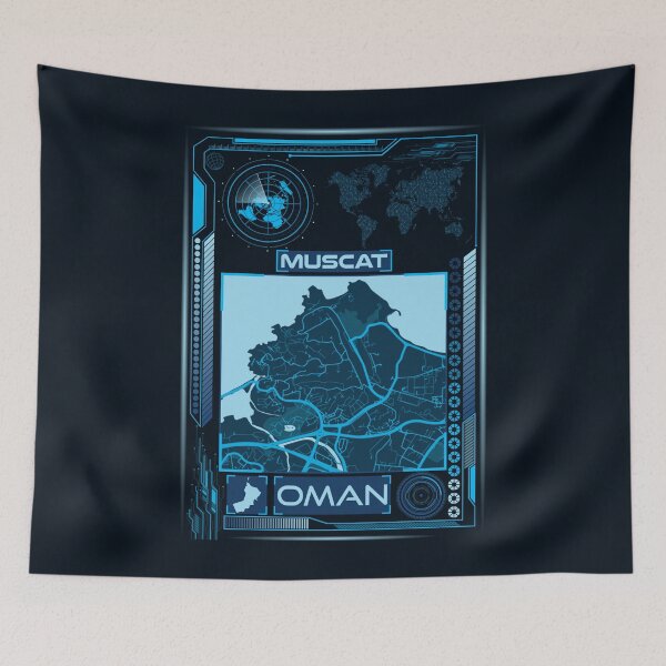 Item preview, MUSCAT MAP OMAN designed and sold by hatimelhag.