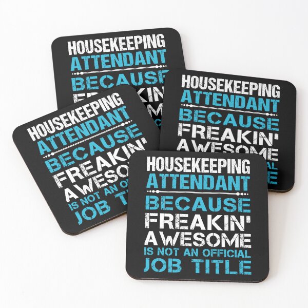 Item preview, Housekeeping Attendant T Shirt - Freaking Awesome Job Gift Item Tee designed and sold by oetate4774.