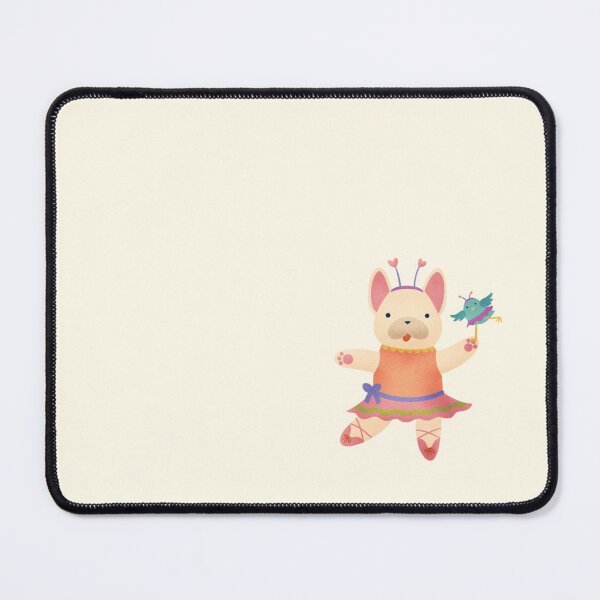 Item preview, Frenchie Ballerina - Cute Dog Illustration - Cream/Beige designed and sold by squigglin.