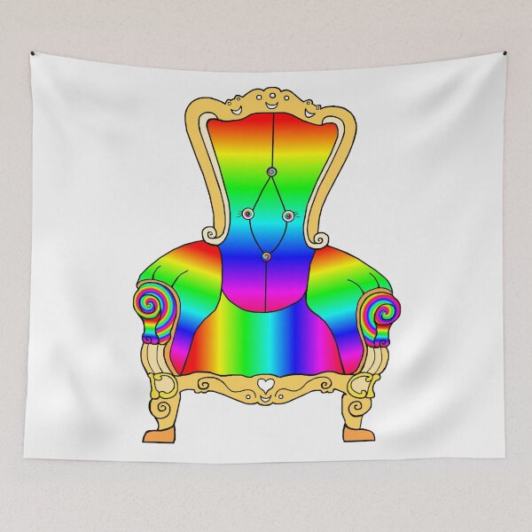 Item preview, Colorful Rainbow Victorian Cheerful Chair designed and sold by Deborah Camp.
