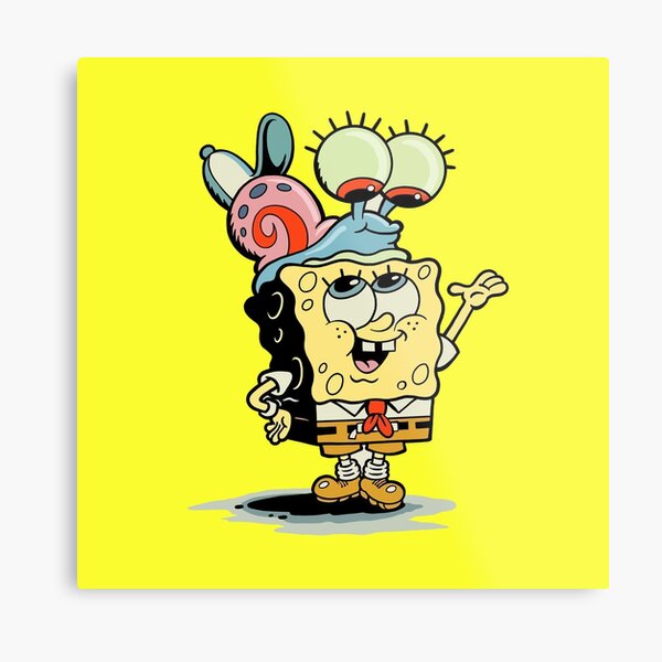 Laminas Metalicas Bob Esponja Gary Redbubble