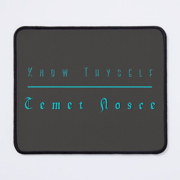 Item preview, Know Thyself -Temet Nosce Blue Design Be Yourself Mindfulness Self-Awareness designed and sold by LGbubble.