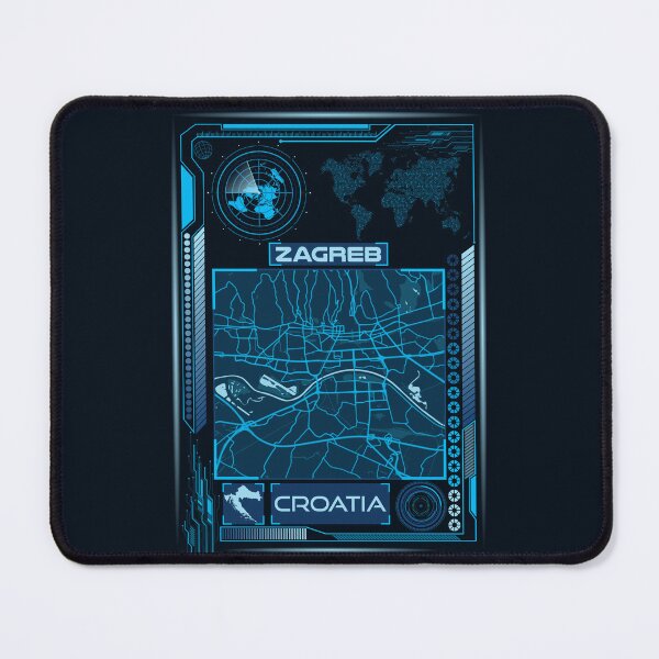 Item preview, ZAGREB MAP CROATIA designed and sold by hatimelhag.