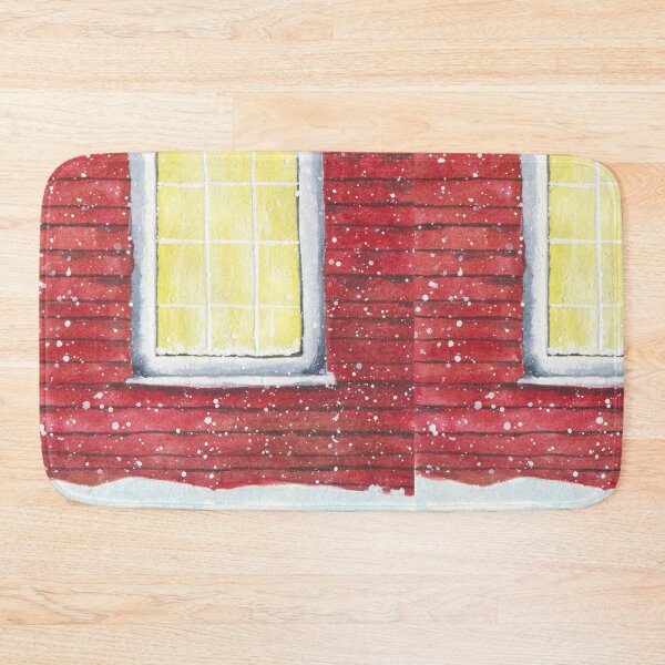 Item preview, Snowy Red Window Painting Design designed and sold by galleasstudio.