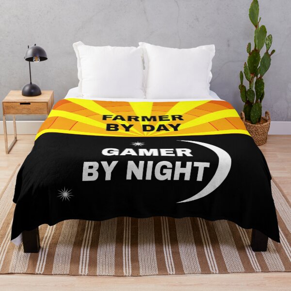 Item preview, Farmer By Day Gamer By Night - Simple Design designed and sold by FridPix.