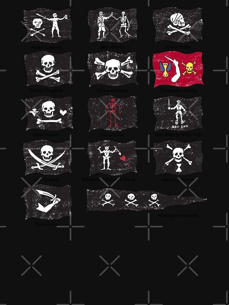 Famous Pirates Flags - Illustration  Classic T-Shirt for Sale by