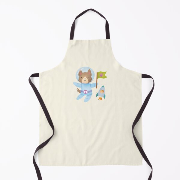 Item preview, Border Collie Astronaut in Space - Cute Dog Illustration - Brown designed and sold by squigglin.