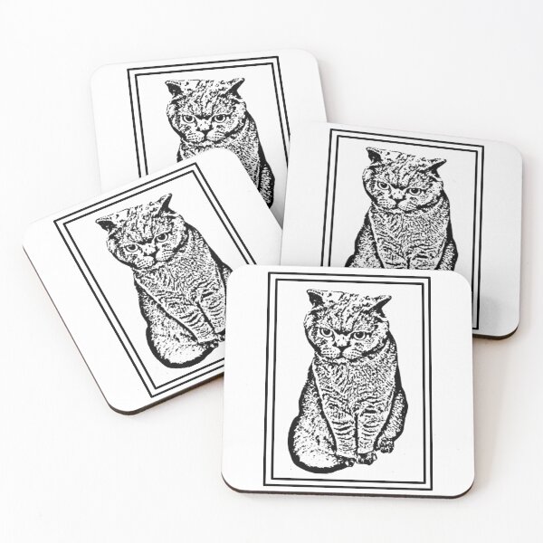 Item preview, A cat in a box in black and white designed and sold by Alma fortalecida1.