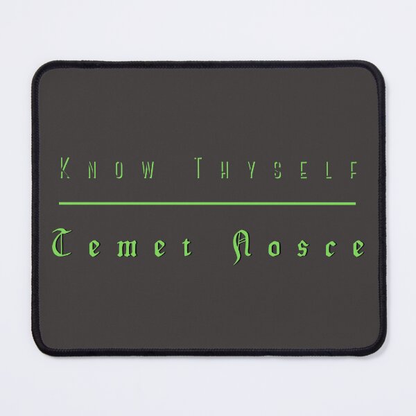 Item preview, Know Thyself -Temet Nosce Green Design Be Yourself Mindfulness Self-Awareness designed and sold by LGbubble.