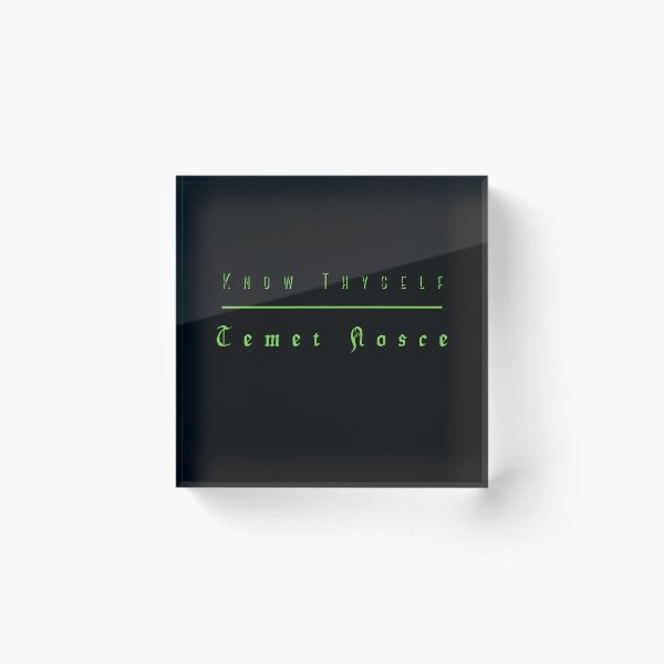 Item preview, Know Thyself -Temet Nosce Green Design Be Yourself Mindfulness Self-Awareness designed and sold by LGbubble.