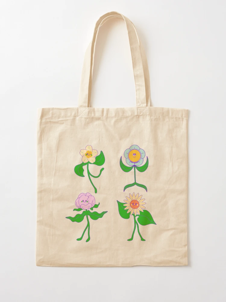Alice in Wonderland Wildflower Art Print Tote Bag by Paper Moon