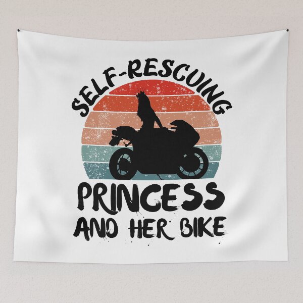 Item preview, Self rescuing princess and her bike sunset designed and sold by Chaos-Touch.