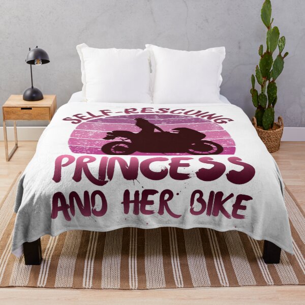 Item preview, Self rescuing princess and her bike pink sunset designed and sold by Chaos-Touch.