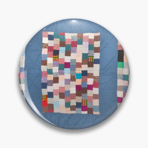 Item preview, Patchwork Squares on Blue Quilted Pattern designed and sold by CatbellyDesigns.