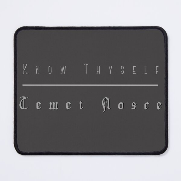 Item preview, Know Thyself -Temet Nosce Gray Design Be Yourself Mindfulness Self-Awareness designed and sold by LGbubble.